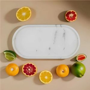 Marble Tray Oval Shape