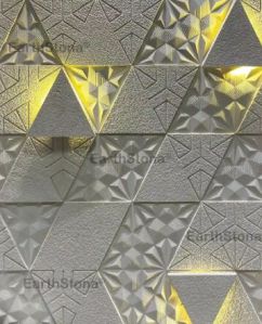 Triangular Shape Stone Wall Carving