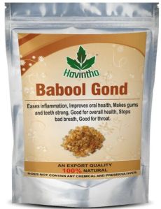 teeth gums skin eyes throat health babool gond powder