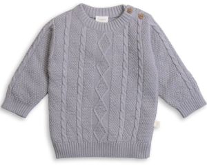 Drizzle Cable Knit Baby Sweater