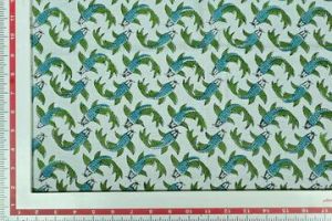 Bottle Green Quirky Cotton Poplin Fabric