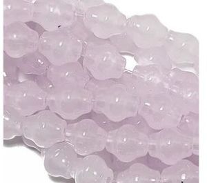 Light Purple Drum Glass Pearl Beads