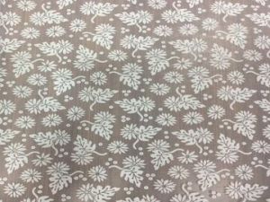 White Fancy Floral Dyeable Nylon Brasso Fabric