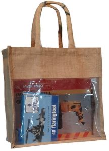 Jute Promotional Bags with PVC Window