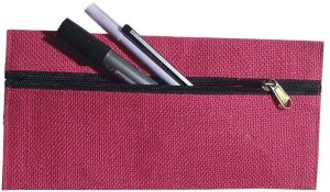 Pink Jute Pencil Cases Personalized Stationery PC 1008