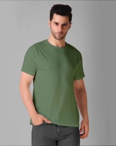 Mens Cannac Pastel Olive Green Regular Fit T Shirt