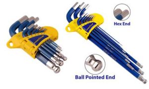 9 Pcs. Short & Long Arm Hex Key Set ( Ball Pointed )