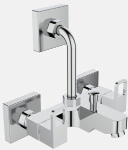 Delta Wall Mixer with Overhead Shower Arrangement And Long Bend Pipe And Wall Flange