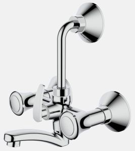 Royal Wall Mixer with Overhead Shower Arrangement And Long Bend Pipe And Wall Flange