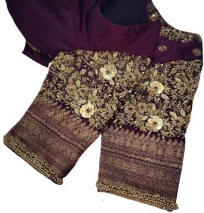 Zardosi Stone Work Women Blouse Design in Kovaipudur, Coimbatore