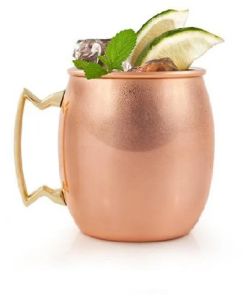 Copper Plain Design Moscow Mule Beer Mug