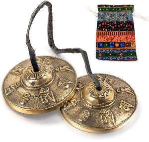 Tibetan Chime Cymbal Bell Buddhist Musical Instrument