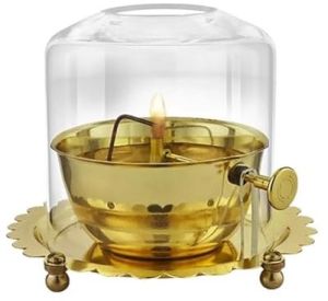Pure Brass Arti Akhand Diya