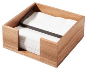 Flat Wooden Napkin Holder