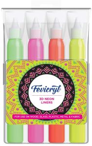 Fevicryl 3D Neon Colour Liners Pouch