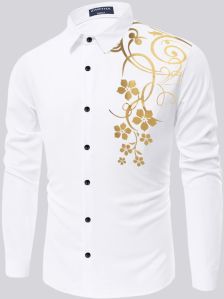 Mens white polycotton shirts