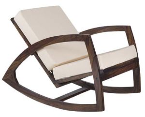 Brown Stylish Wooden Rocking Chair