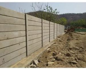 Grey RCC Precast Compound Wall