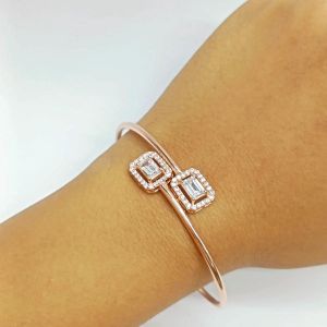 925 Rose Gold Bangle bracelet