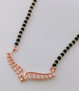 925 SILVER STYLISH MANGALSUTRA FOR WOMAN ROSE GOLD