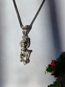 Sterling 925 Silver Baby Hanuman Pendant