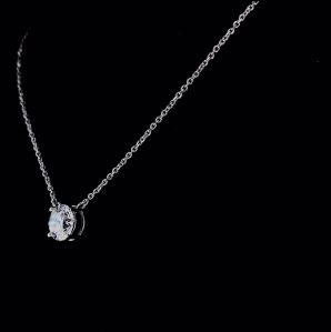 Diamond Studded Pendant Set