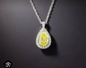 Pear Shape Diamond Pendant