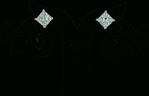 diamond stud earrings