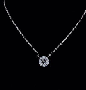 Diamond Studded Pendant Set