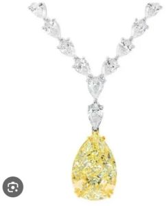 Pear Shape Diamond Pendant