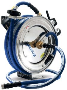 Zephyr Food Grade Water Hose Reel Stainless Steel 304 With Pre-Rinse Spray Gun(ZWR1320SS-PR-FH)