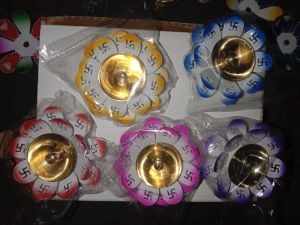 Decorative Lotus Oil Diya Diwali Gift Pack