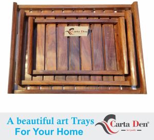 Brown Wooden Serving Tray