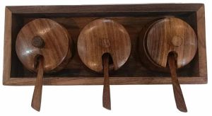 Wooden Mouth Freshner Jar With Spoon