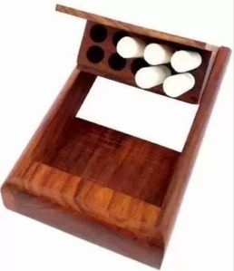 Wooden Cigarette Case Holder