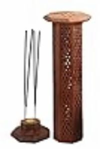 Brown Wooden Incense Box