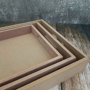 Plain Rectangular MDF Serving Tray