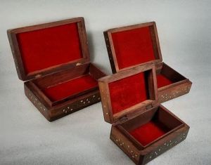 Sheesham Wood Jewellery Box Set Of 3