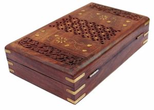 Handmade Rectangular Wooden Jewellery Box
