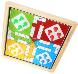 Wooden Ludo Snake & Ladder Magnetic Board Game