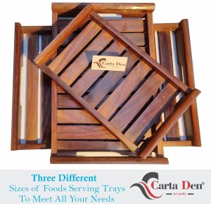 Brown Wooden Serving Tray