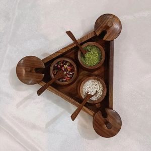 Wooden Mouth Freshner Jar With Spoon