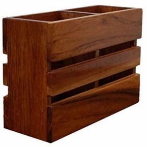 Wooden Spoon Stand & Napkin Holder