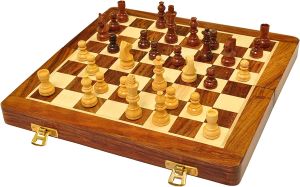 Handmade Foldable Magnetic Chess Board Set