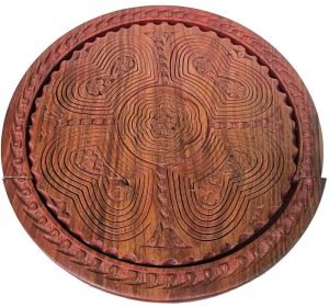 Sheesham Wood Foldable Dry Fruit Basket