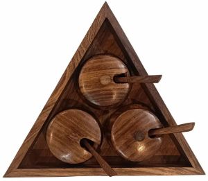 Wooden Mouth Freshner Jar With Spoon
