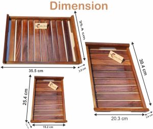 Brown Wooden Serving Tray