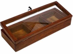 Classic Handcrafted Wooden Spice Box