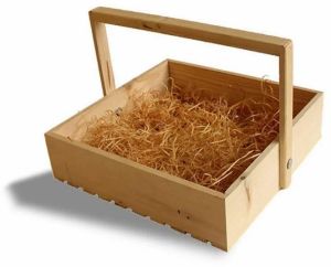 Pine Wood Hamper Tray