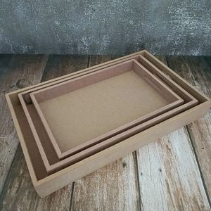 Plain Rectangular MDF Serving Tray